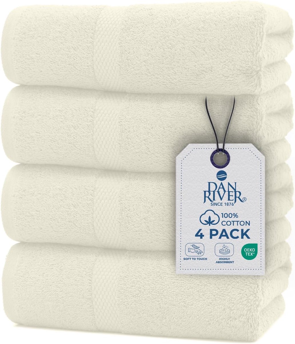 Badhanddoeken Set - Luxe Handdoeken - Dagelijks Gebruik - Zeer Absorberend - 4 Stuks 68x13