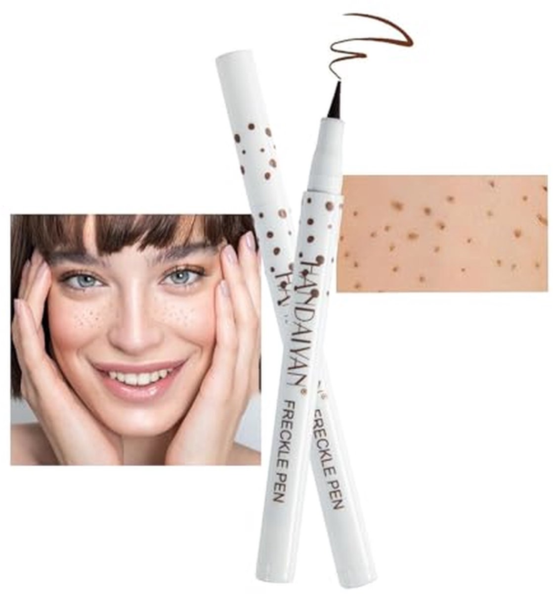 Sproeten Pen - Faux Sproeten Make-up - Natuurlijke Make-up - Langdurig Waterdicht - 10 g - Bruin