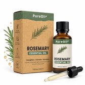 PureOil – Rozemarijn Etherische Olie 30ml – 100% Puur, Natuurlijk & Vegan – Voor Haar | Huid | Scalp | Nagels | Diffuser - Haargroei - Incl. Ebook - Sinterklaas Cadeautjes - Kerst cadeautjes