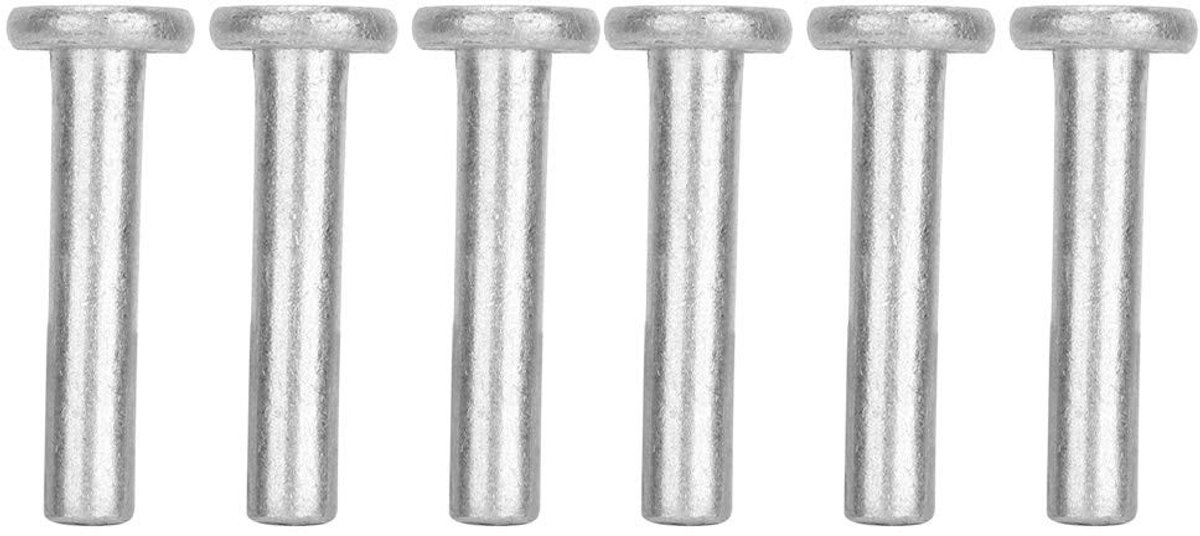 Dailygoods- Klinknagel Set 100 Stuks - Massieve Klinknagels - Platte Kop - Aluminium - Corrosieweerstand - M4*20/M4*25