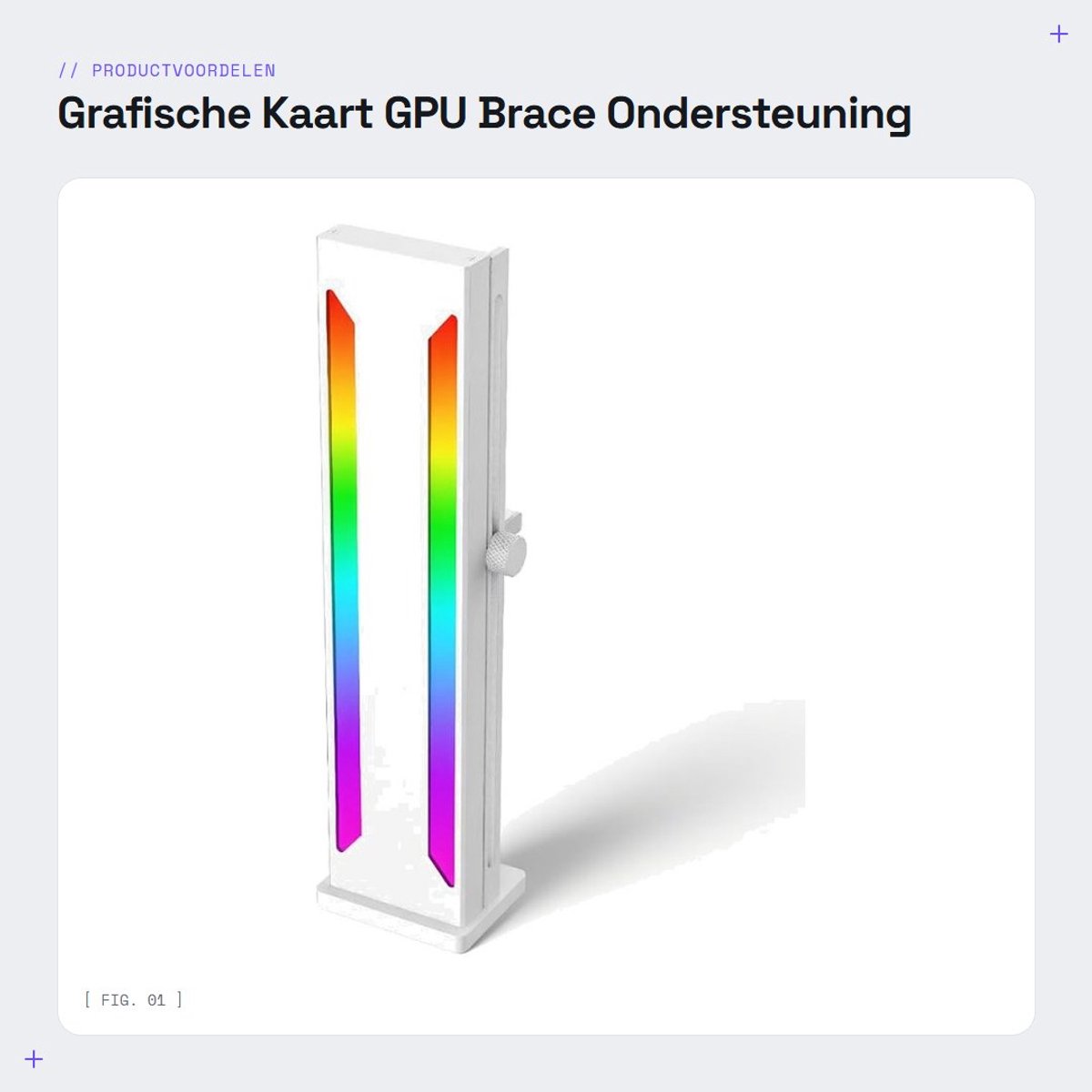 Dailygoods- GPU Houder Verstelbaar - Videokaart Houder - Aluminiumlegering - Magnetische Basis - Anti Sag Beugel - Sterke Ondersteuning - Grafische Kaart Ondersteuning