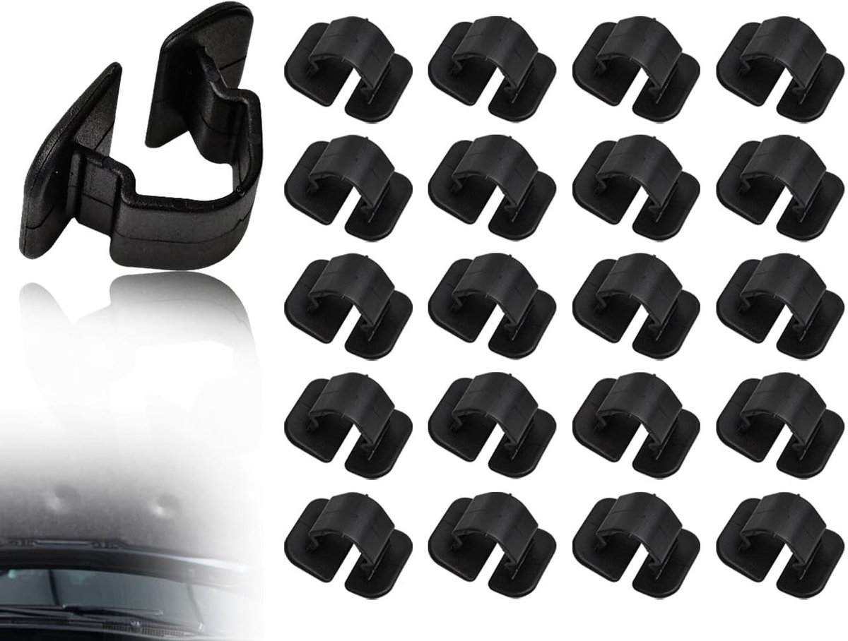 Dailygoods- Clips 20 Stuks - Motorisolatieclips - Bevestigingsclips - Betrouwbaar en Stabiel - Duurzaam - Geschikt voor Isolatie