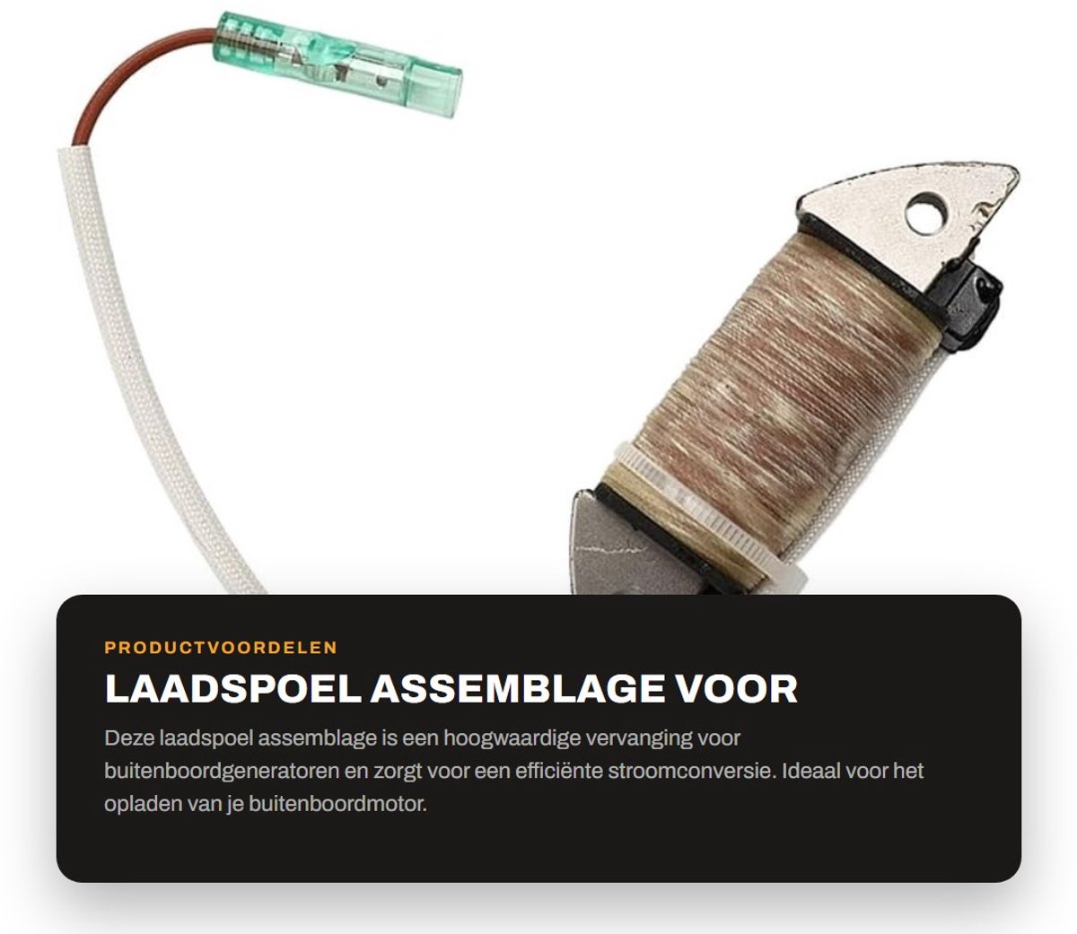 Dailygoods- Laadspoel Vervanging Buitenboordgenerator - Efficiënte Stroomconversie - Gemakkelijke Montage - 2pk 2-takt - Lange Levensduur - Onderdeelnummer 6A1 85520 01 - Laadspoelassemblage