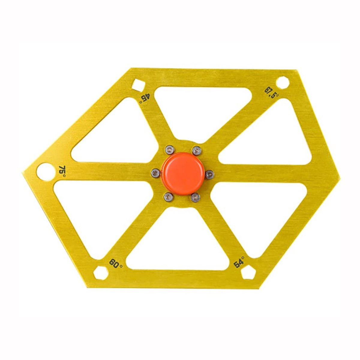 Dailygoods- Hoekmeter Aluminium - Multi-Hoek Meetgereedschap - Zeshoek Liniaal - Gradenboog - Hellingmeter - Sterk en duurzaam - Meetlat