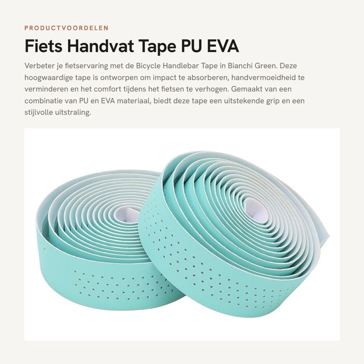 Dailygoods- Stuurband Impactkrachtreductie - Antislip - Schokabsorberend - Comfortabel - Hoogwaardige PU/EVA - Verbeterde grip - Stuurbanden