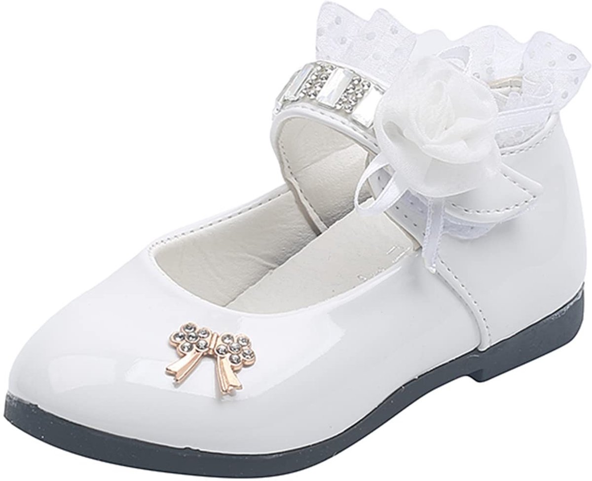 Dailygoods- Bloemenmeisje Schoenen - Schattige Mary Jane Flats - Bruiloft Partij - Meisjes Schoenen - Maat 33 - Comfortabel en Stijlvol