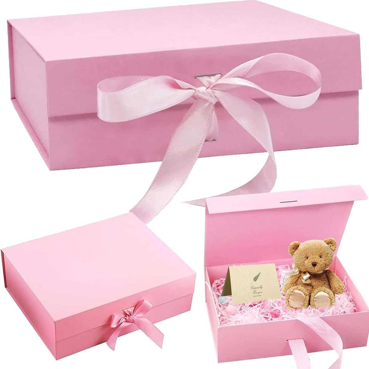 Dailygoods- Geschenkdoos Luxe - Magnetische Doos - Papieren Doos - Cadeauverpakking - Decoratieve Doos - Afmetingen 21 x 17 x 7 cm - Cadeaubox
