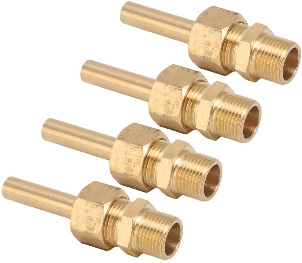 Dailygoods- Waterfontein Sproeier 4PCS - Koper - Lekvrije Verbinding - Hoogwaardige Sterkte - Duurzaam - Voor Vijver - Fonteinmondstuk