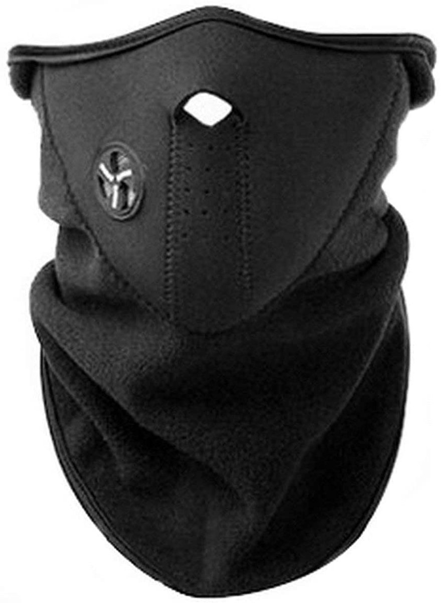 Dailygoods- Sportmasker met Ventilatiesysteem - Bivakmuts - Winddicht - Neopreen/Fleece - Uniseks - Afmetingen 50 x 23 cm
