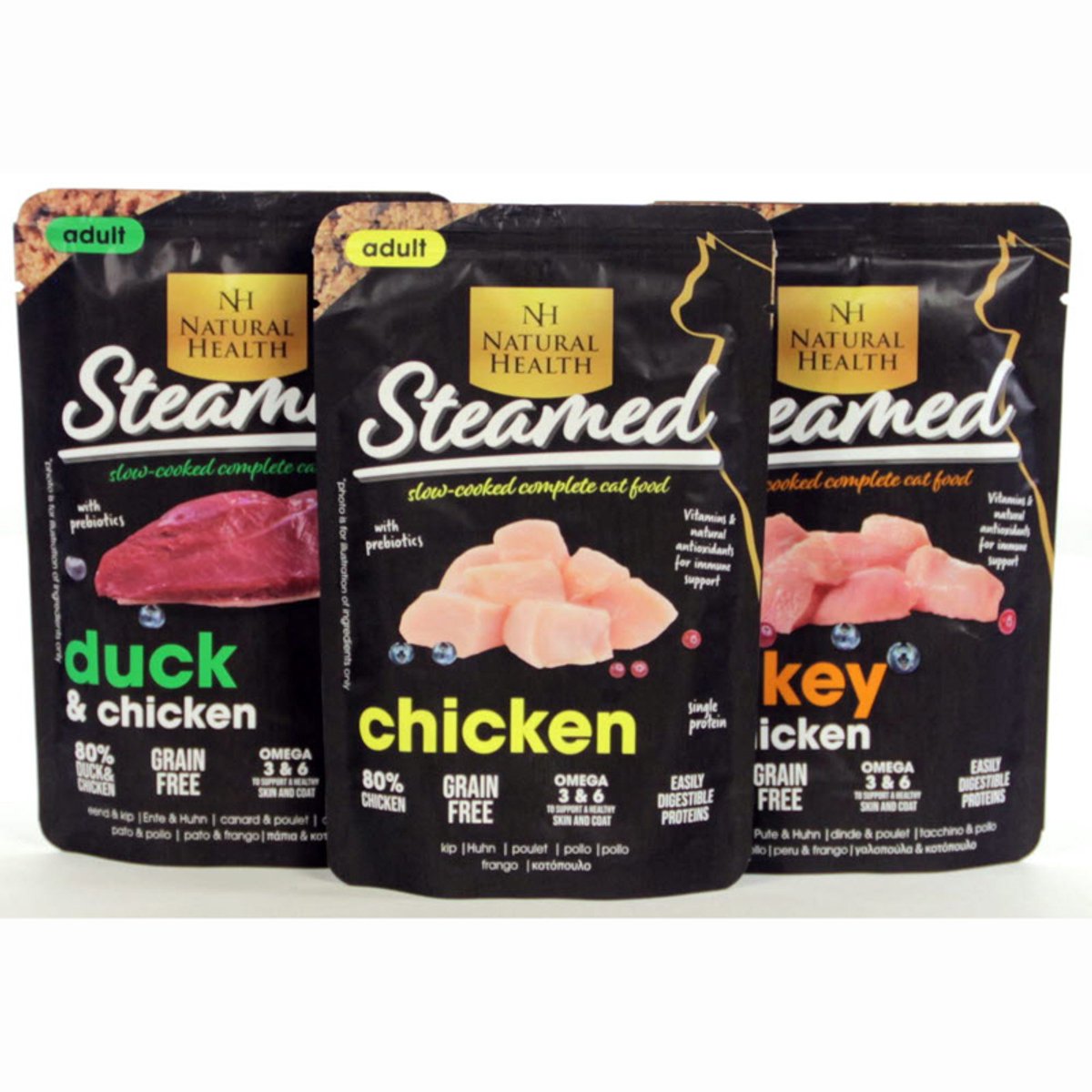 Natural Health Natural Health Cat Steamed Mixed Grill 12 x 85gr.