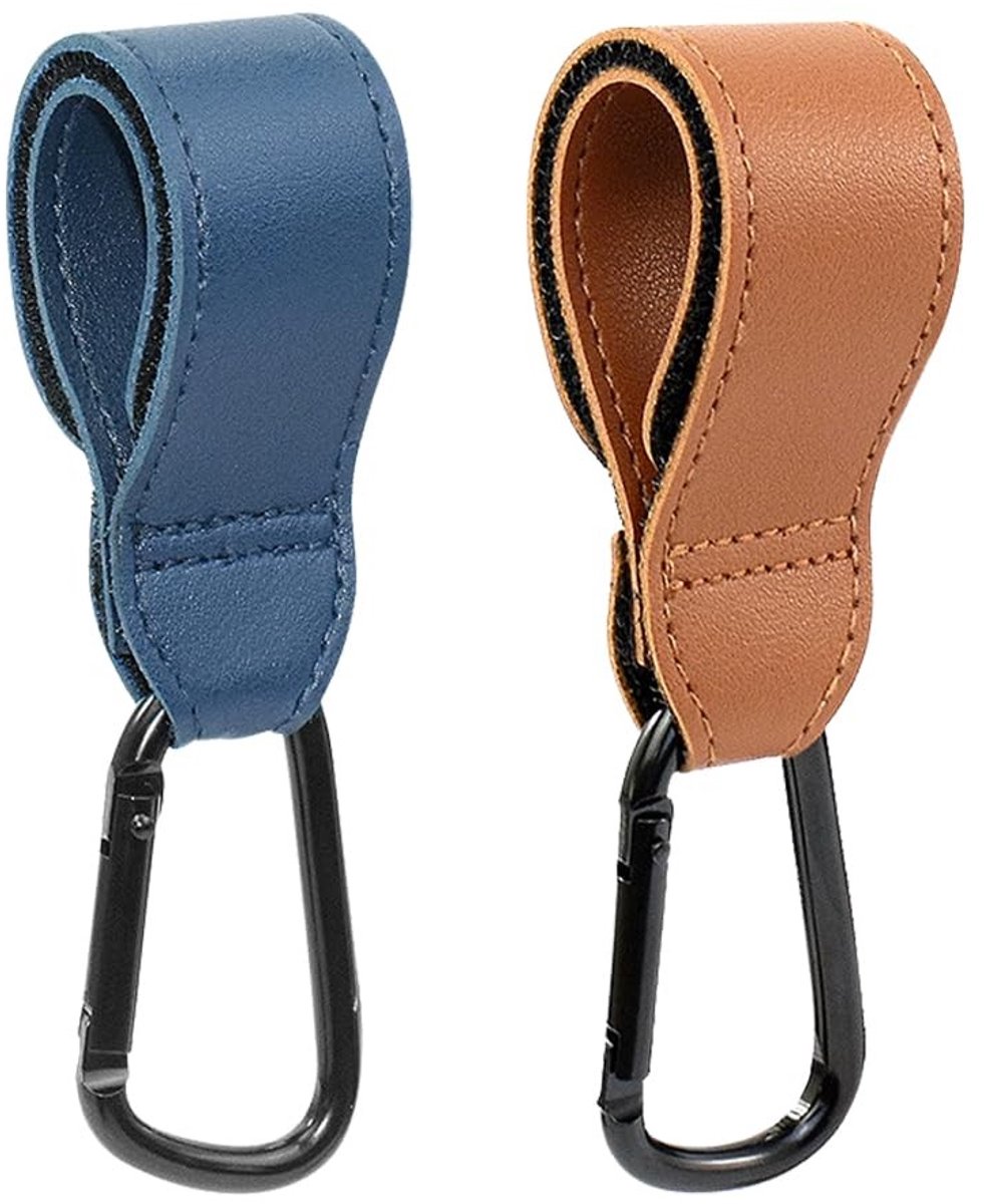 Dailygoods- Karabijnhaak - 2 Stuks - Klittenbandsluiting - Handtasclip - Geschikt voor Kinderwagen/Rolstoel - Laadcapaciteit 30 kg - Haken