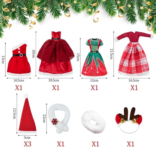 Thema Poppenkleding Sets met Accessoires voor 30 cm Poppen van Merkloos — afbeelding 5
