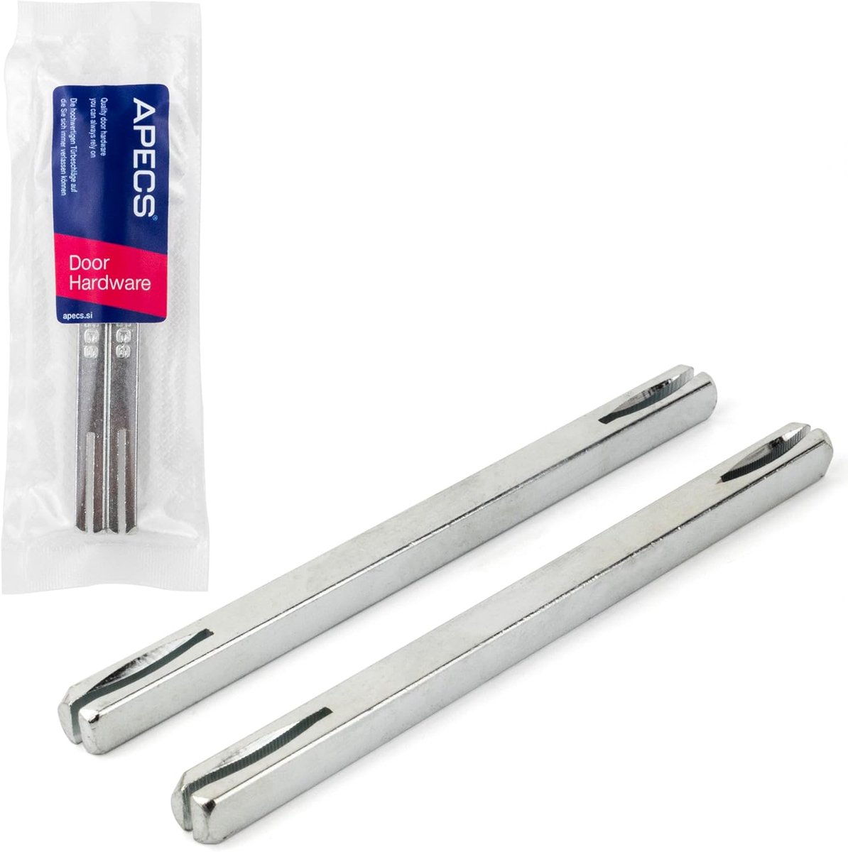 Vierkante stift 8 x 150 mm verzinkt voor krukgarnituur deurklink set van 2