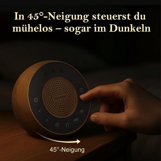 Geluidsmachine - Slaapmachine - Ontspannen Inslapen - 35 Natuurgeluiden - 115 x 95 x 108 cm - Houtlook — afbeelding 5