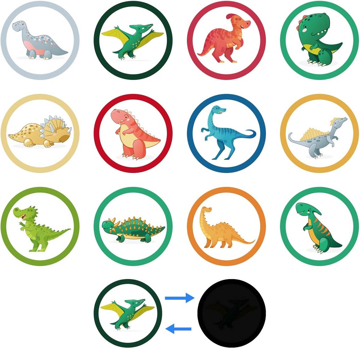 Zindelijkheidsstickers - Potjestraining stickers - Kinderen Zindelijk Maken - Kleurveranderend Patroon - 24 Vellen - Kleurrijk