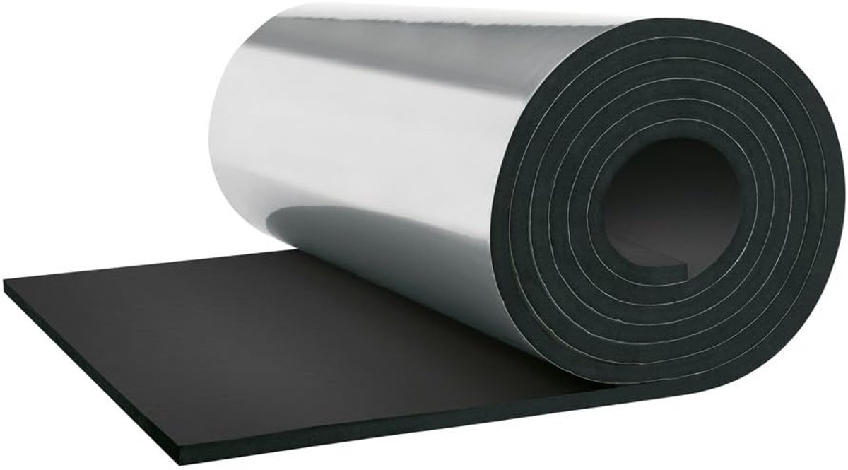 Zelfklevende Isolatiematten Rubber 6mm - Flexibel Condensatie- en Vorstbescherming
