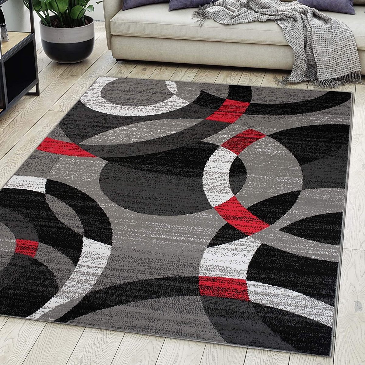 Vloerkleed Modern - Geometric Tapijt - Woonkamer Inrichten - Geschikt Voor Vloerverwarming