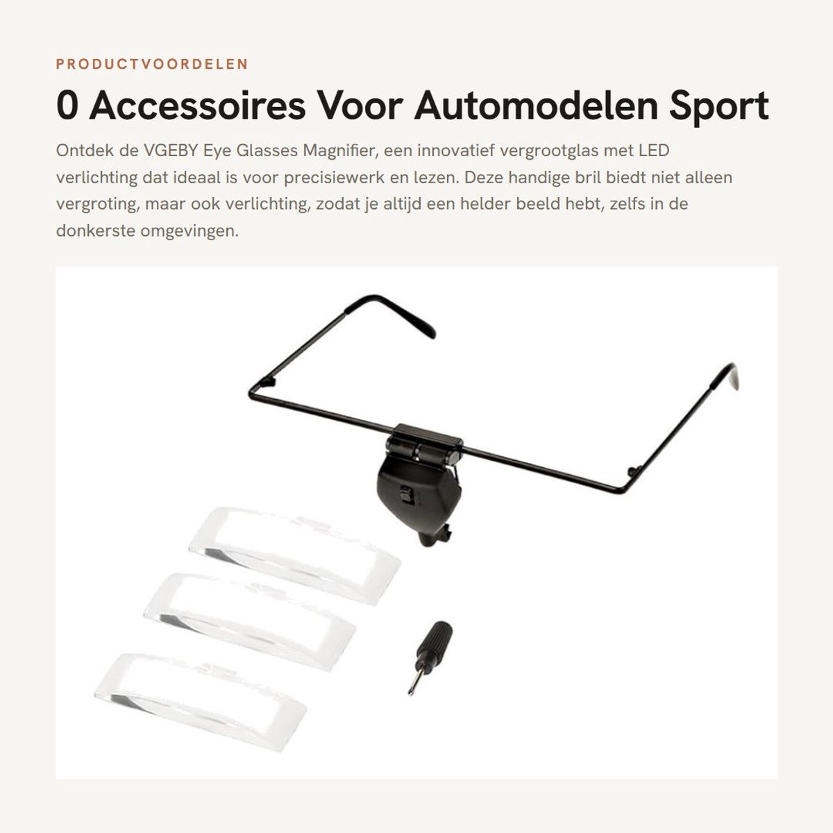 Dailygoods - 0 Accessoires Voor Automodelen - Sport accessoires - Zwart - Modelbouw accessoires - Geschikt voor hobbyisten - Kleur zwart