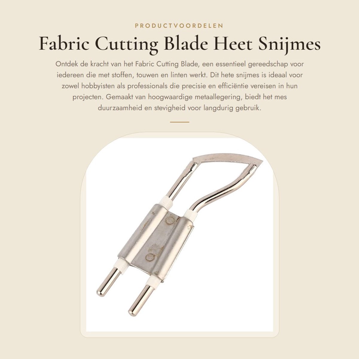 Dailygoods- Snijmes Hittebestendig - Snijmes voor Stof/Touw/Lint - Metaallegering - 36V/50A - Vervangmes voor KD-7-3/KD-5-3/KD-8-3 - Lichtgewicht 30 g - Hete Snijmes
