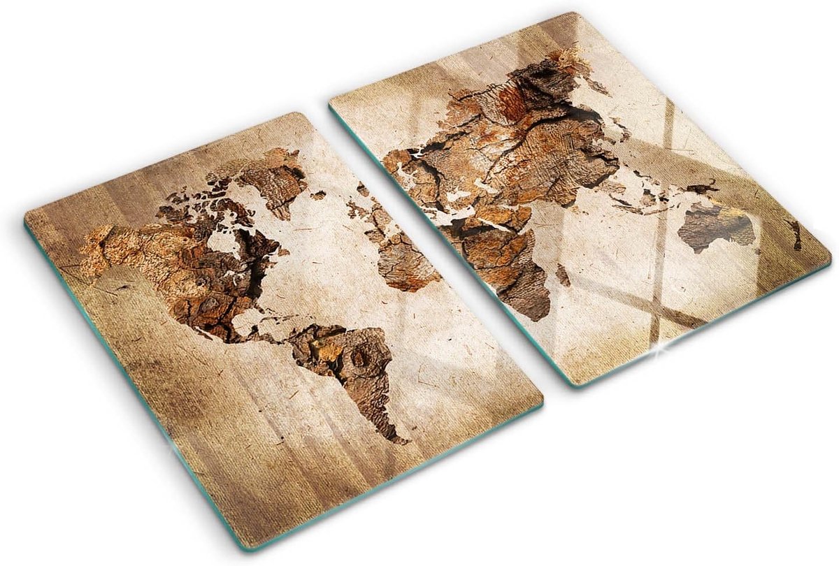 Glazen snijplank - Kookplaatafdekking Achterwand - Keukenwerkblad Bescherming - Gehard Glas - 40x52cm - Meerdere Kleuren