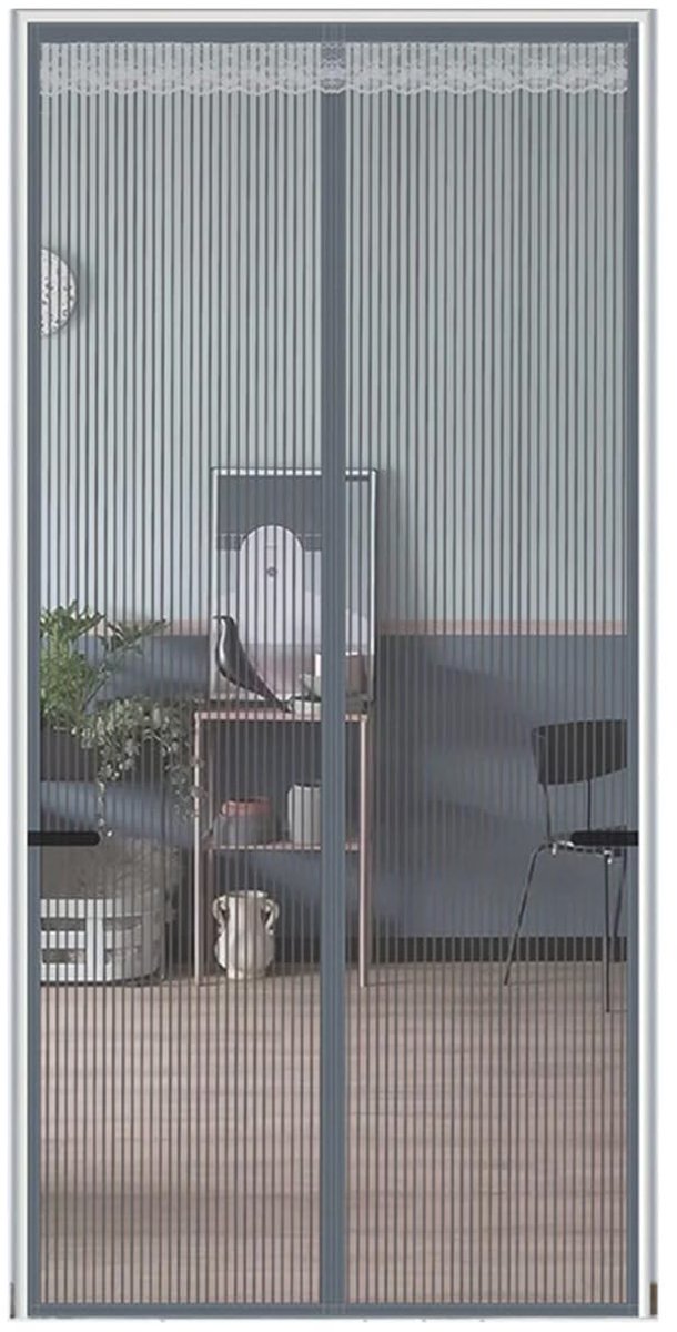 By shayne - Vliegenscherm - Insectenwerend - Automatisch sluitend - 80 x 210 cm - Muggenscherm - Ideaal voor deur naar tuin - Polyester