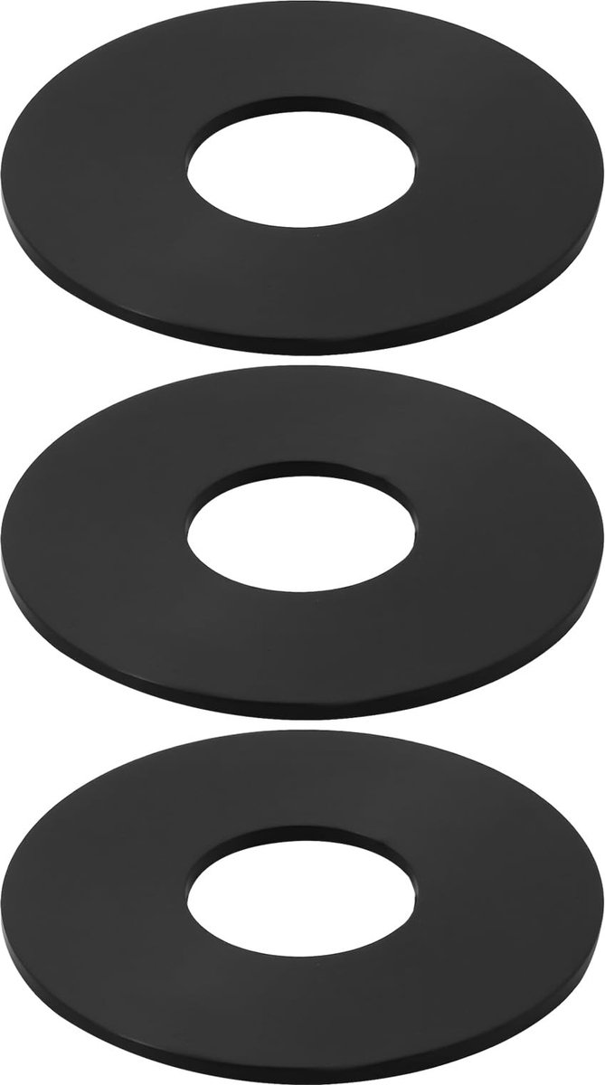 Dailygoods- Toiletklep Vervangingsset - 3 X Toilet Valve Seal - Rubber - 63,7 mm Buitendiameter - Waterdicht - Compatibel met Caroma - Toiletafdichting