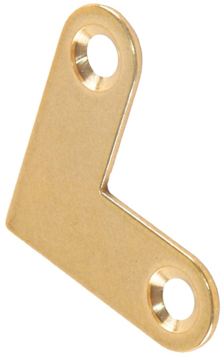 Dailygoods- Hoekbeugels 12 Stuks - Messing Hoekbeugel - 90 Graden Beugel - Schroeven Inclusief - Duurzaam - Geschikt voor Meubels