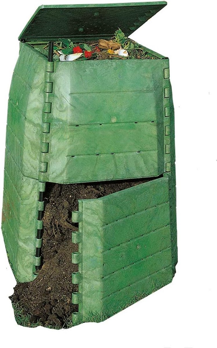 Compostbak - Thermo composter - Afval verwerken - Snelle compostering - 450 Liter - Zwart