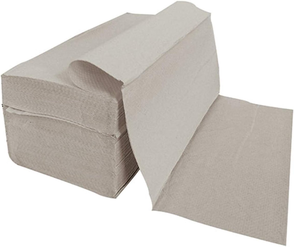 Papieren Handdoeken - Vouwdoeken - Hygiënisch Afdrogen - 100% Gerecycled - 25x23cm - Naturel