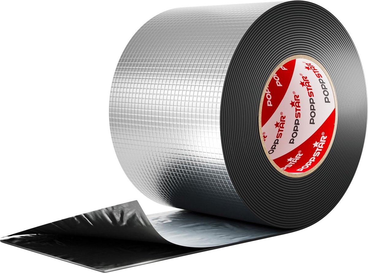 Aluminium Butyl Tape - Waterdicht Afdichtband - Reparaties Buiten - Extra Breed - 10 Meter - Zilver