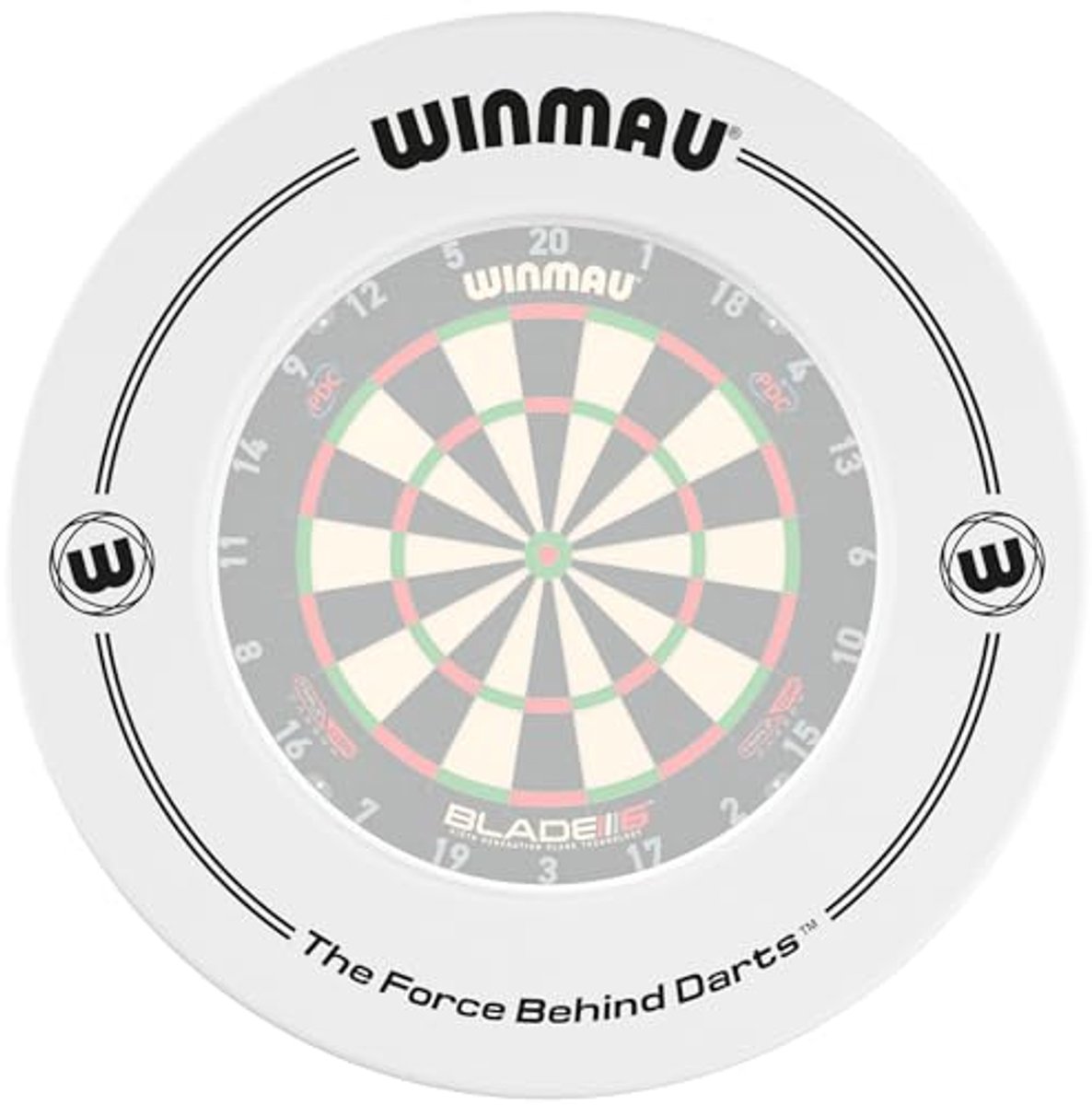 Dartbord Rand - Beschermrand - Darts Spelen - Voor Alle Dartborden - 67.5cm Buitendiameter - Wit