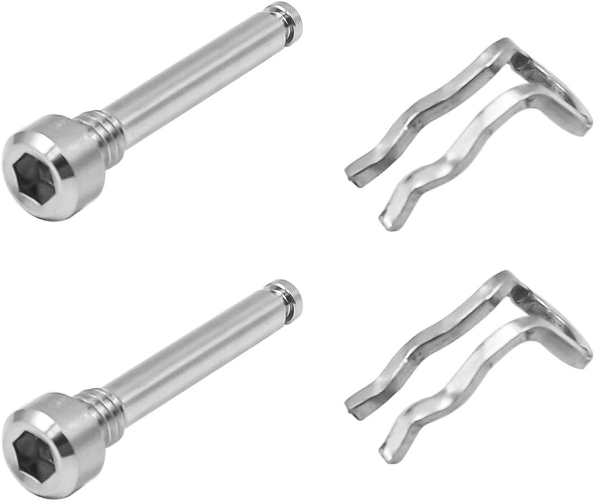 Dailygoods - 2 Stuks Fiets Schijfrem Pad Bout M4 Titanium Legering
