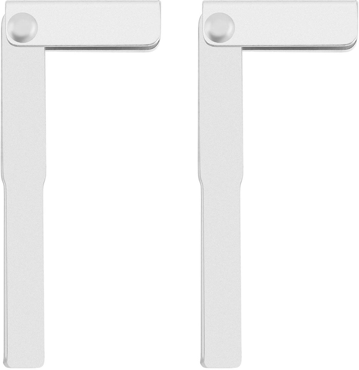 Dailygoods- Afstandsbediening Noodsleutelblad - 2x HU101 Lemmet - Compatibel met Land Rover/Jaguar - Legering - Zilver - Schokbestendig - Sleutelblad