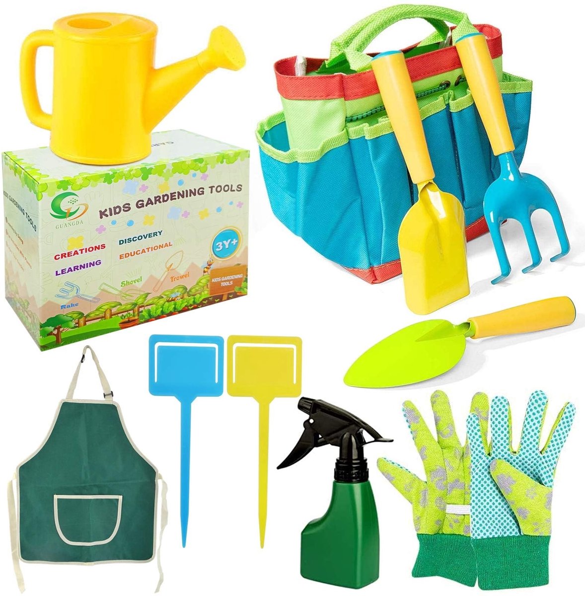 Dailygoods - Tuingereedschap - Tuingereedschap set - Speelgoed voor buiten - 22,3 x 19,6 x 12,1 cm - Creatief spelen - Geschikt voor kinderen - Tuinset