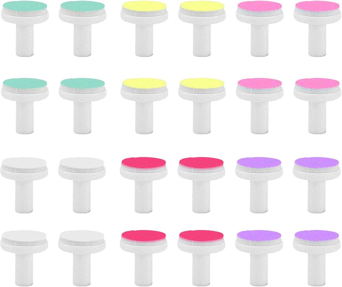Baby Nagelvijl - Vervangende Koppen - Baby Nagels Vijlen - 24 Stuks Set - Diverse Kleuren - Multicolor