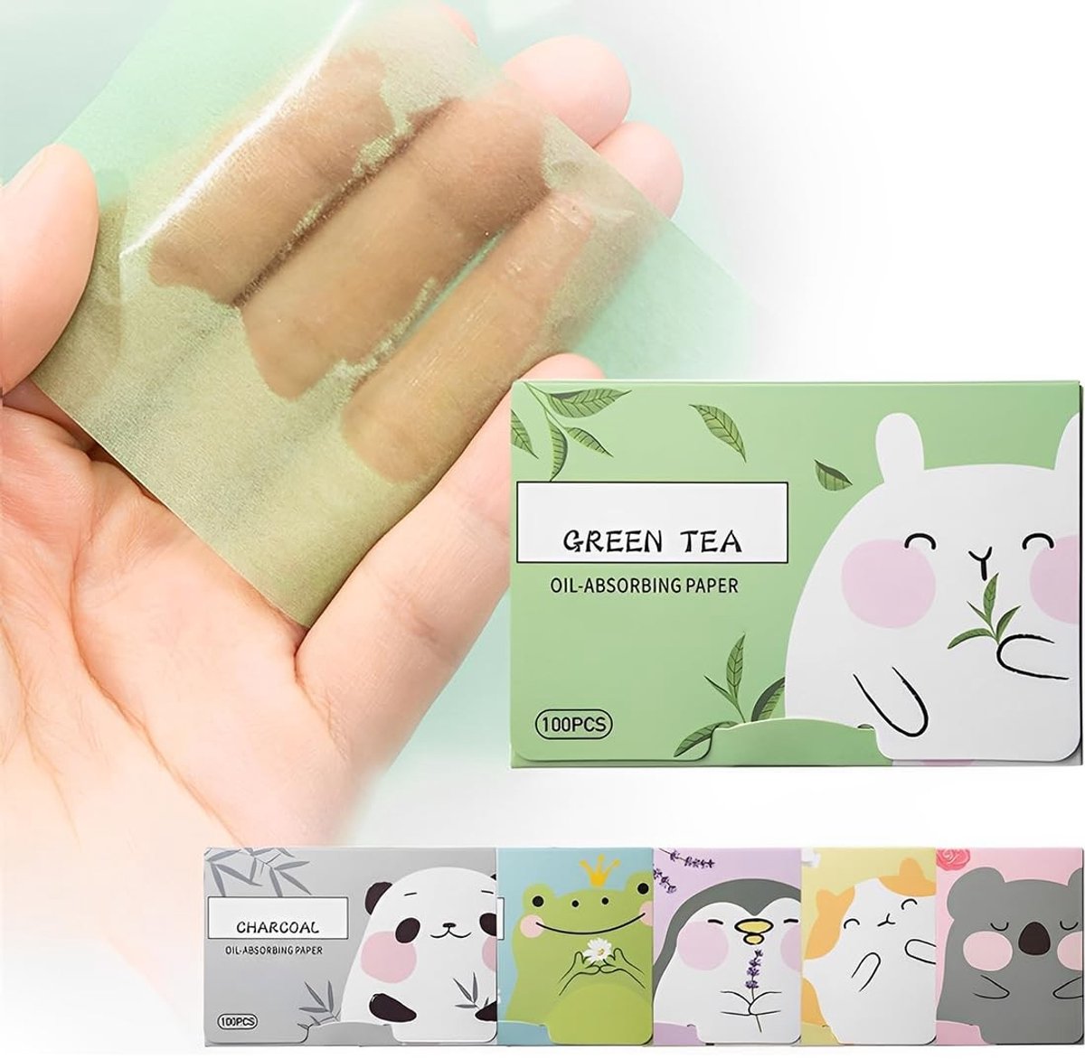 Dailygoods- Vloeipapier 600 Stuks - Matterend Papier - Olieabsorberend - Huidvriendelijk - Compact - Geschikt voor Mannen/Vrouwen