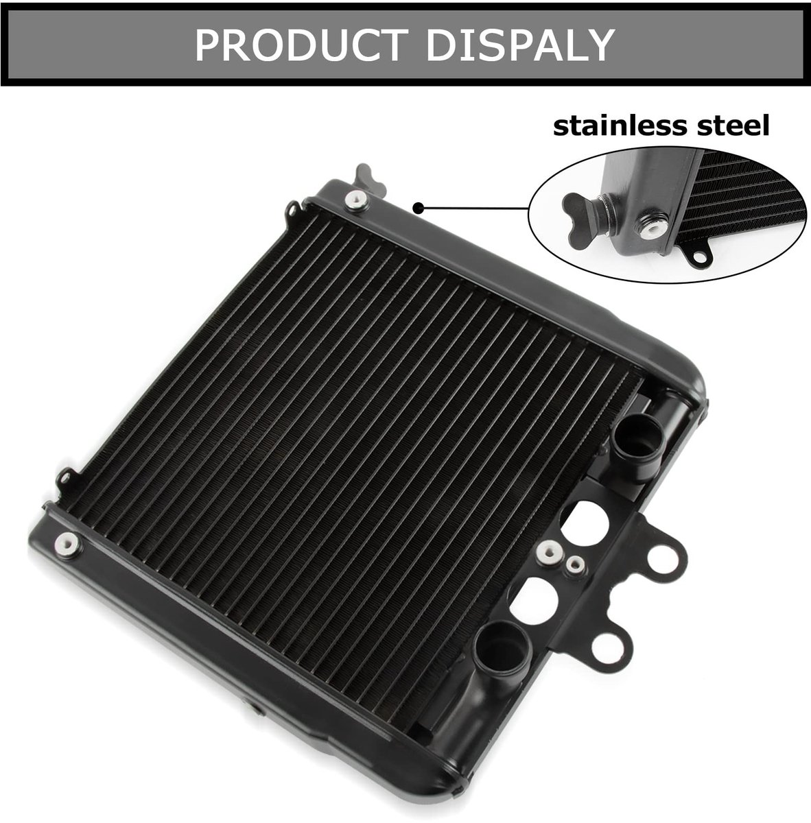 Dailygoods - Oil Cooler Radiator - V-Rod Koeling - Robuuste Constructie - Geschikt voor Harley - Efficiënte Temperatuurregeling - Perfect voor V...