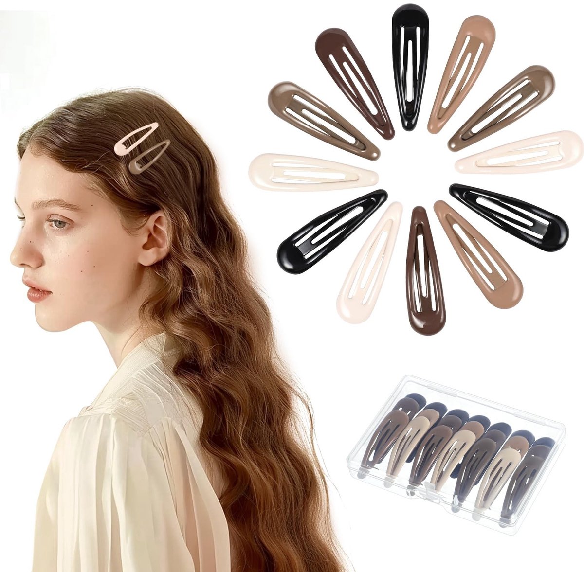 Dailygoods- Haarspelden 30 Stuks - Metalen Kleurige Haaraccessoires - 5 Cm - Vrouwen/Dames - Robuuste Kwaliteit - Perfect voor Elke Outfit - Haarklemmen