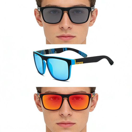 Dailygoods- Zonnebril Gepolariseerd - Uniseks - UV 400 - Vintage Elegant Brilmontuur - HD Pilotenlenzen - Sport/Activiteiten van Dailygoods — afbeelding 2