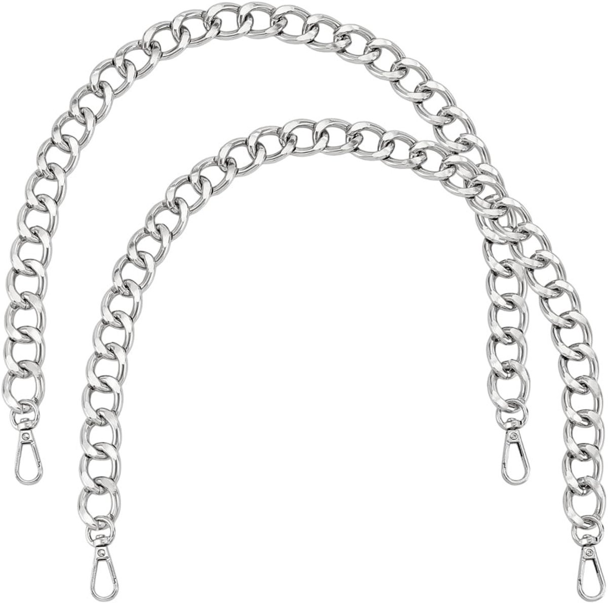 Dailygoods- Handtas Ketting Schouderriem - Vervangende Tassenriem - Chunky Metalen Tasriem - Sluitingen voor Handtas - Crossbody/Tote Tas - Onderarm Tas