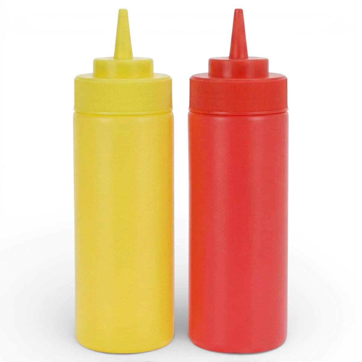 Dailygoods- Sausfles set van 2 - 400 ml - Knijpfles - Doseerfles - Vaatwasmachinebestendig - Herbruikbaar - Voedselveilig polyethyleen