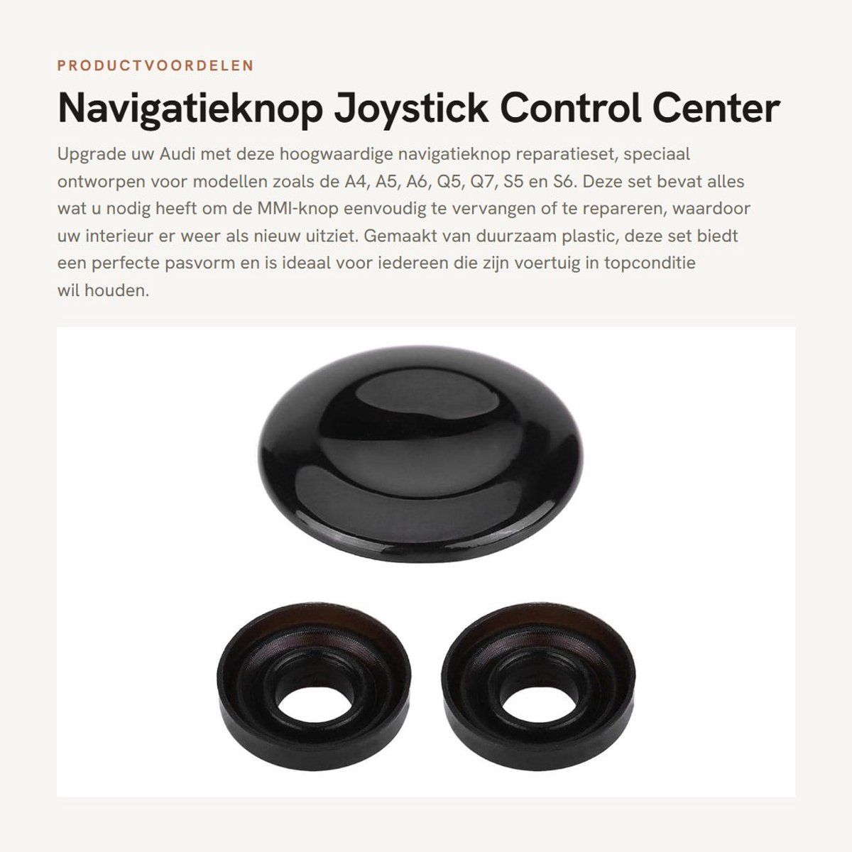 Dailygoods- Knop Hoogwaardige Reparatieset - Navigatieknop - Joystick - Rubberafdichtringen - Eenvoudige Installatie - Perfecte Pasvorm - Bedieningsknop