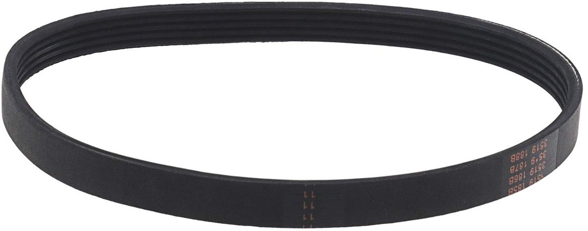 Dailygoods- Aandrijfriem 12 mm breed - Rubber - Slijtvaste/duurzame riem - Compatibel met Flymo Turbo Lite 350/400 - Gesloten lus - Omtrek 416 mm - Grasmaaier Riem