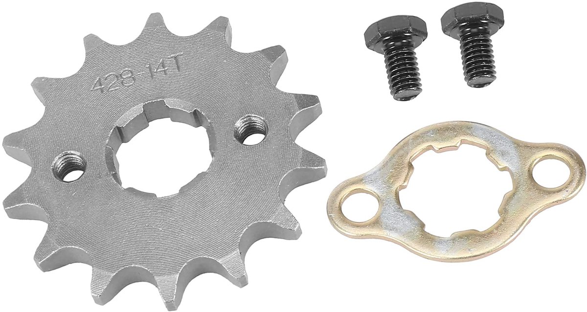 Dailygoods- Tandwiel 14T 20 mm - Voormotor - ATV - UTV - Motorfiets - Duurzaam materiaal