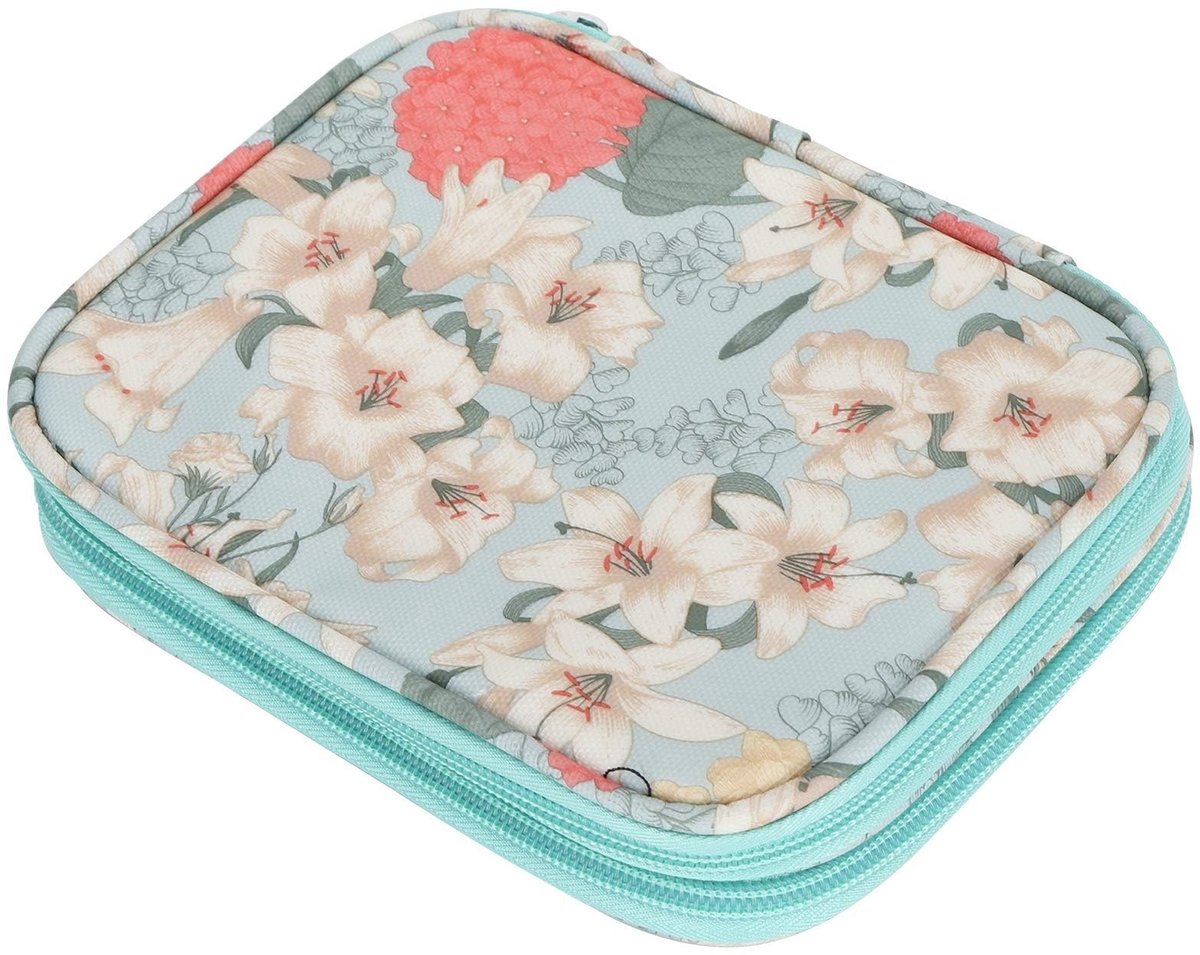 Dailygoods- Gehaakte Tas - Grote Capaciteit - Waterdicht - Oxford Doek - Dubbelzijdige Ritssluiting - Opbergtas voor Gereedschap - Afmetingen 17,5 x 14 x 4 cm