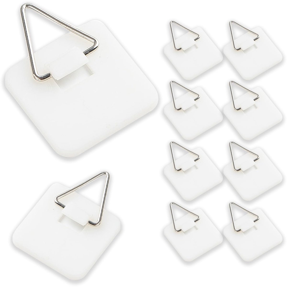 Dailygoods- Plakhaken 30 PCS - Zelfklevend - Roestvrij Staal - Handdoekhaken - Duurzaam - Voor Badkamer/Keuken