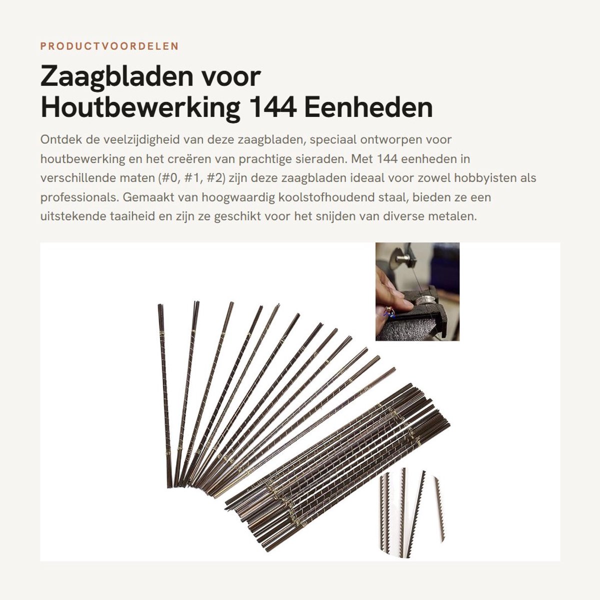 Dailygoods- Zaagbladen 144 eenheden - Hard Staal - Voor Houtbewerking/Sieraden - Hoge Taaiheid - Geschikt voor Metaal - Gloednieuw - Zaagblad