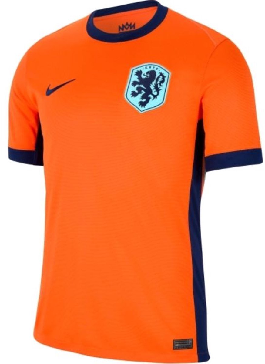 Nike Nederland Thuisshirt OranjeLeeuwinnen 2024-2025 Heren - Voetbalshirt - S - Orange/Blue / Oranje Blauw - Dri-FIT - Supportersshirt