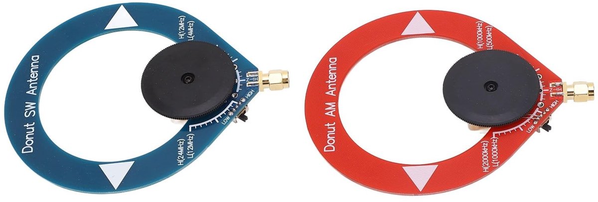 Dailygoods- Loopantenne Draagbaar - Donut AM Antenne - Verbeterde Ontvangst - Geschikt voor FM/SW Radio - Duurzaam PCB Materiaal - Set van 2 - Radioantenne