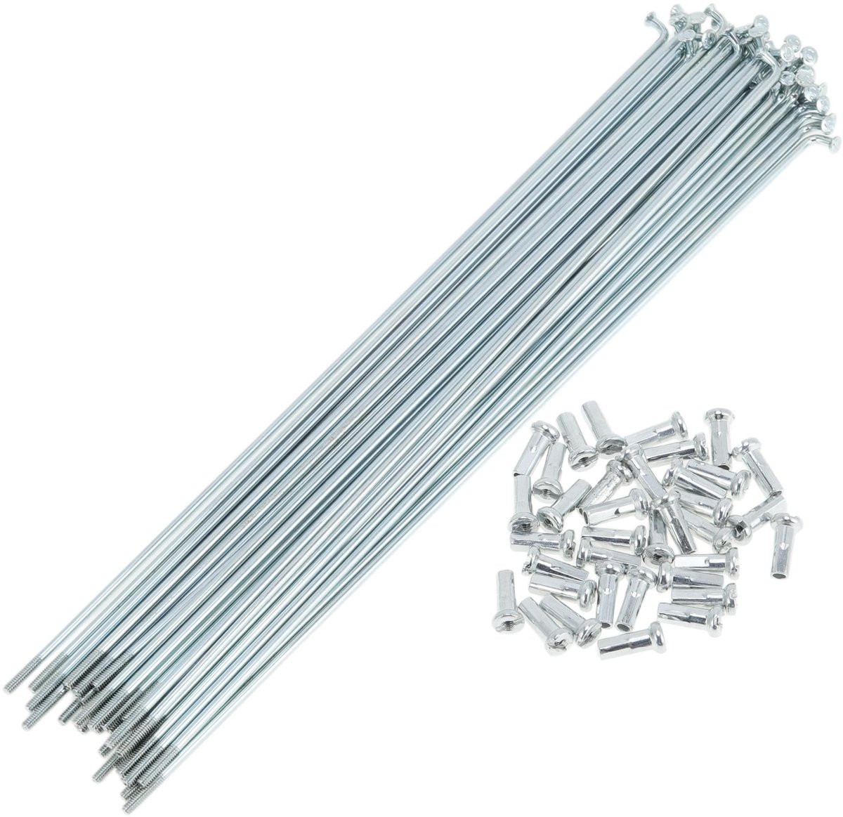 Dailygoods- Fiets Spaken 36 Set 14G - Gegalvaniseerd Koolstofstaal - Slagvast - Duurzaam - Wiel Spaken - Vervangbare Nippels - Wielspaken